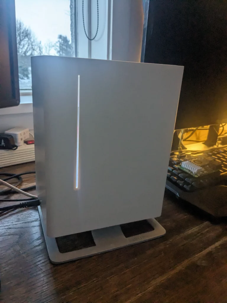 Home made server with led light on